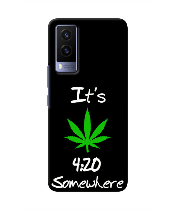 Weed Quote Vivo V21E 5G Real 4D Back Cover
