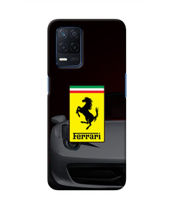 White Ferrari Realme Narzo 30 5G Real 4D Back Cover