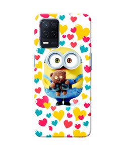 Minion teddy hearts Realme Narzo 30 5G Back Cover