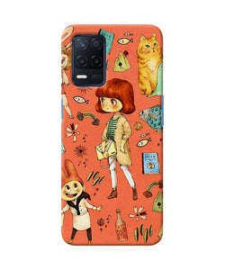 Canvas little girl print Realme Narzo 30 5G Back Cover