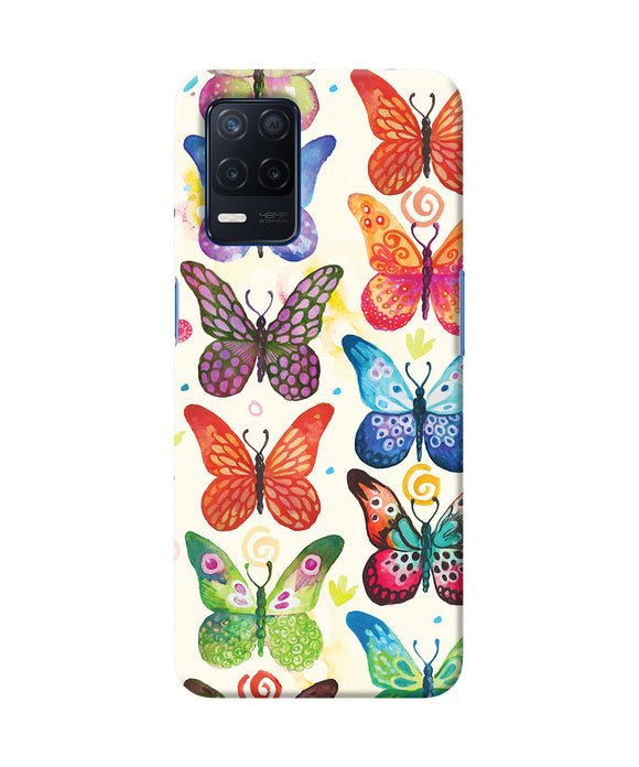 Abstract butterfly print Realme Narzo 30 5G Back Cover