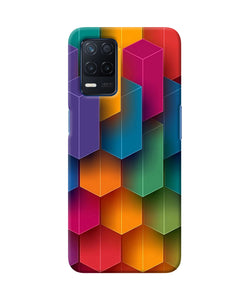 Abstract rectangle print Realme Narzo 30 5G Back Cover