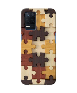 Wooden puzzle Realme Narzo 30 5G Back Cover