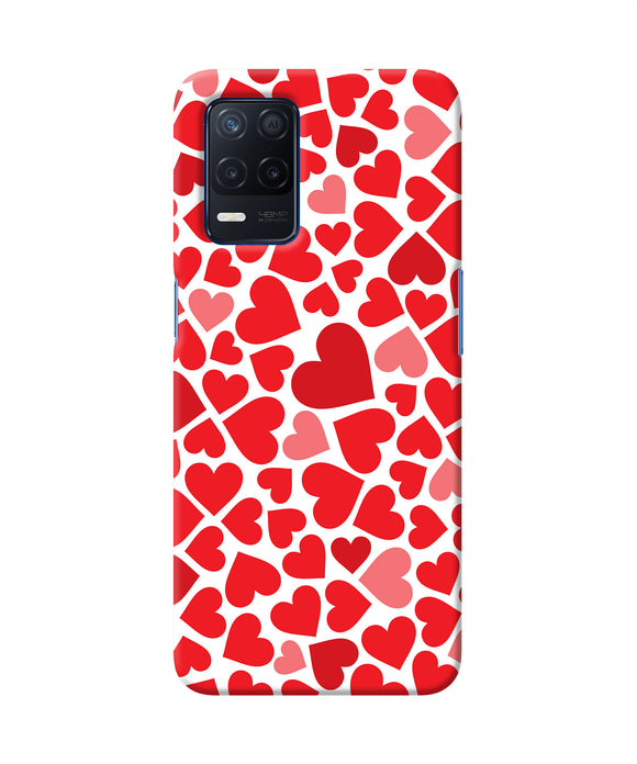 Red heart canvas print Realme Narzo 30 5G Back Cover