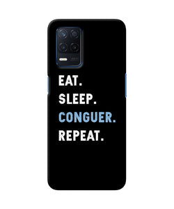 Eat sleep quote Realme Narzo 30 5G Back Cover