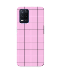 Pink square print Realme Narzo 30 5G Back Cover