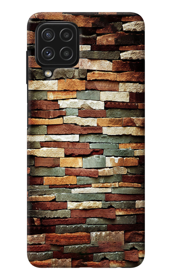 Bricks Pattern Samsung M32 Back Cover