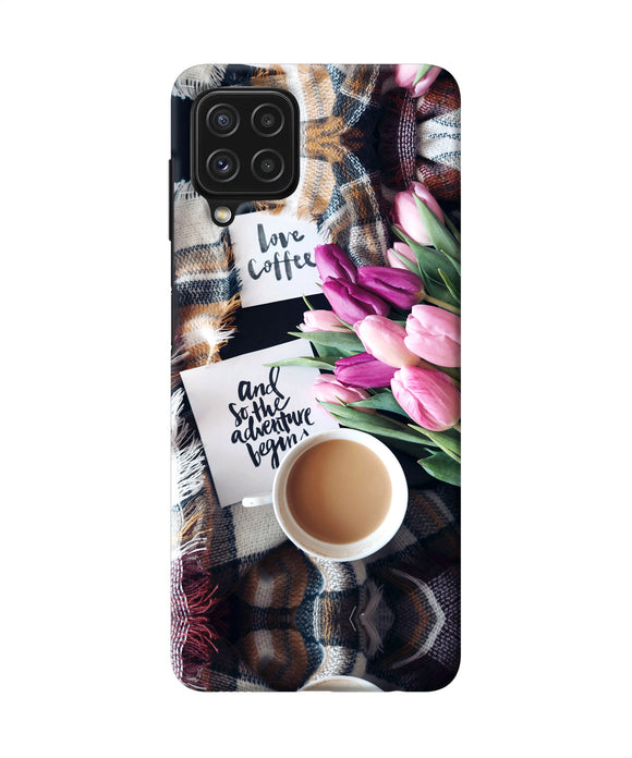 Love Coffee Quotes Samsung A22 4G Back Cover