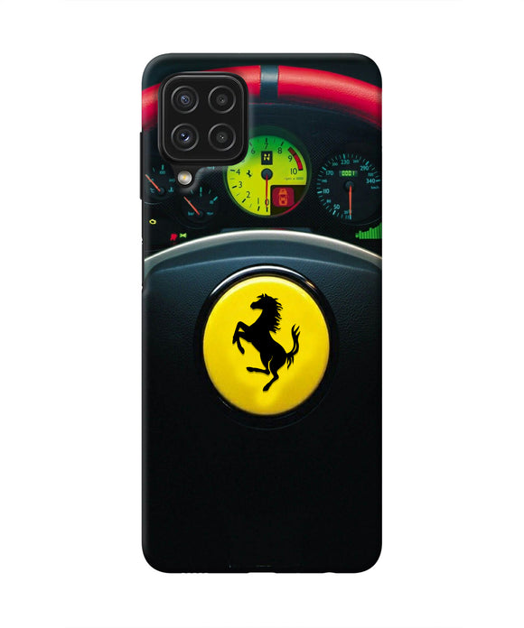 Ferrari Steeriing Wheel Samsung A22 4G Real 4D Back Cover