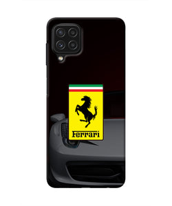 White Ferrari Samsung A22 4G Real 4D Back Cover