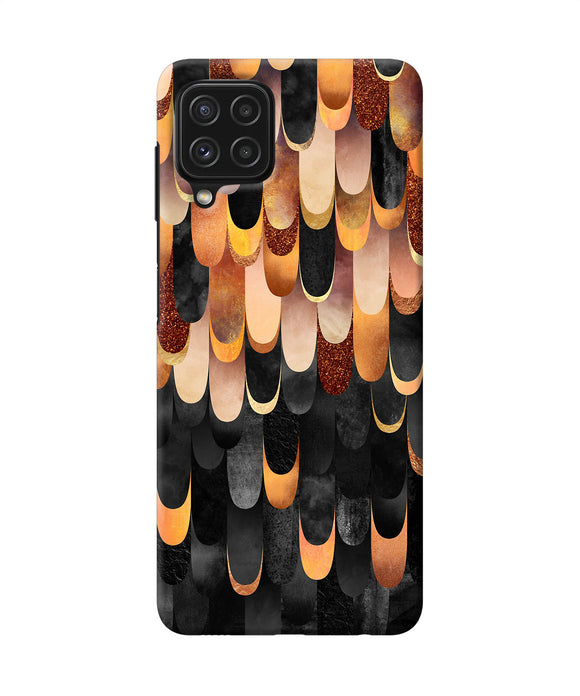 Abstract wooden rug Samsung A22 4G Back Cover