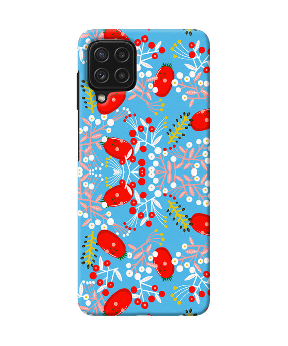 Small red animation pattern Samsung A22 4G Back Cover