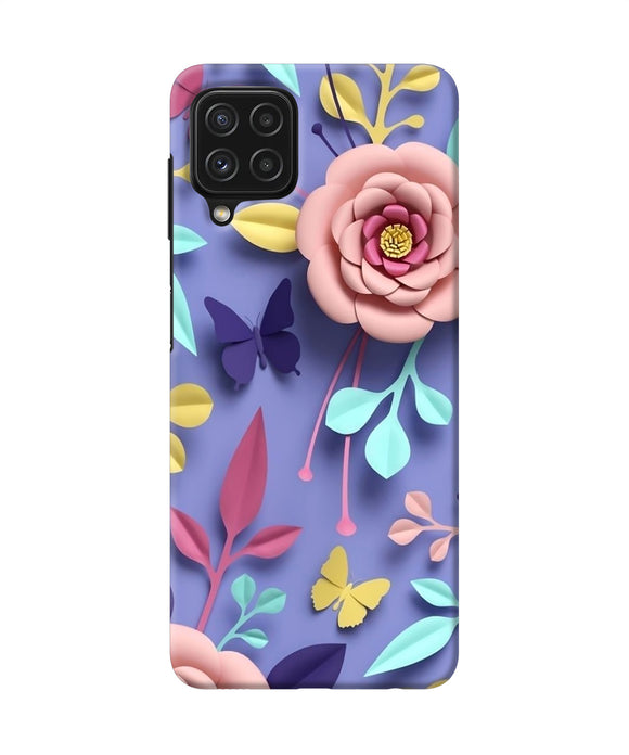 Flower canvas Samsung A22 4G Back Cover