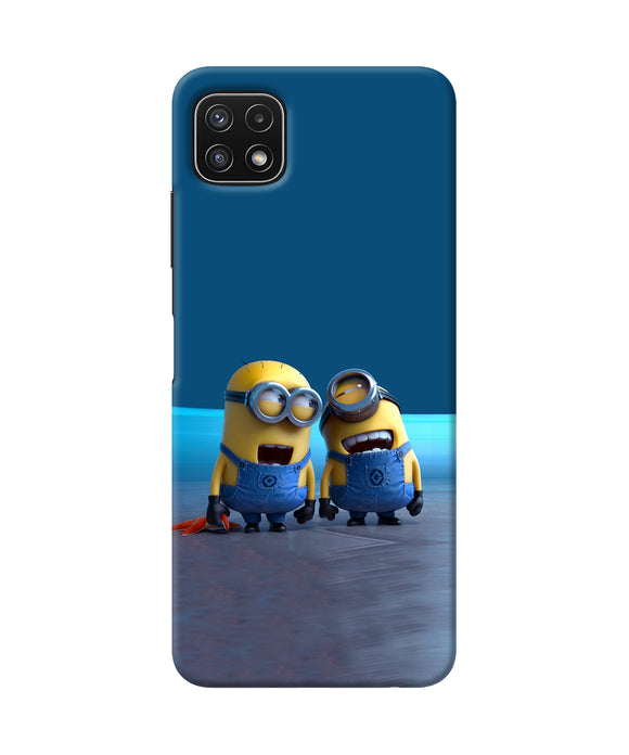 Minion Laughing Samsung A22 5G Back Cover