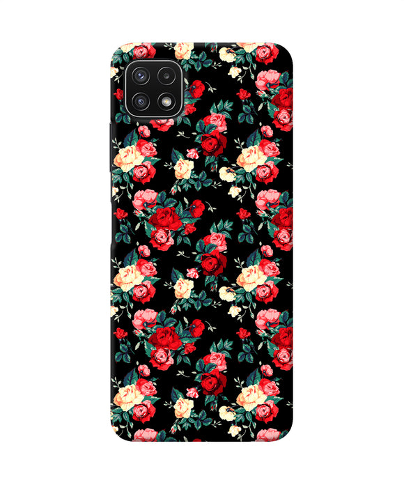 Rose Pattern Samsung A22 5G Back Cover