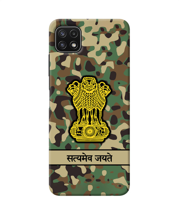 Satyamev Jayate Army Samsung A22 5G Back Cover