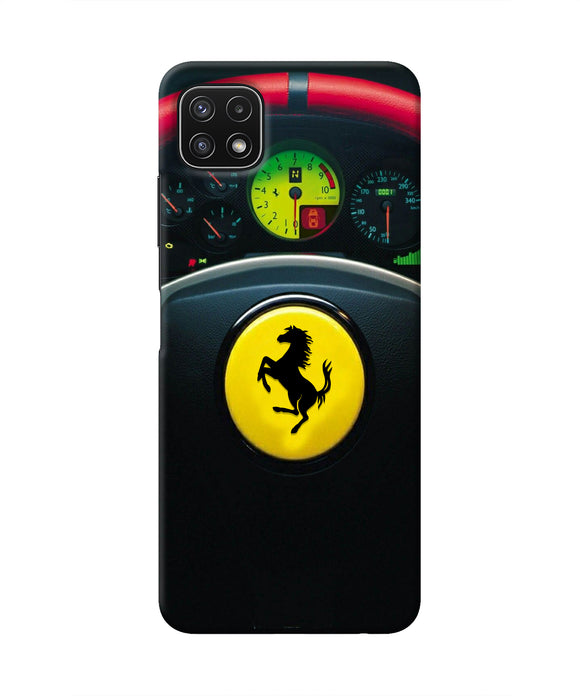 Ferrari Steeriing Wheel Samsung A22 5G Real 4D Back Cover