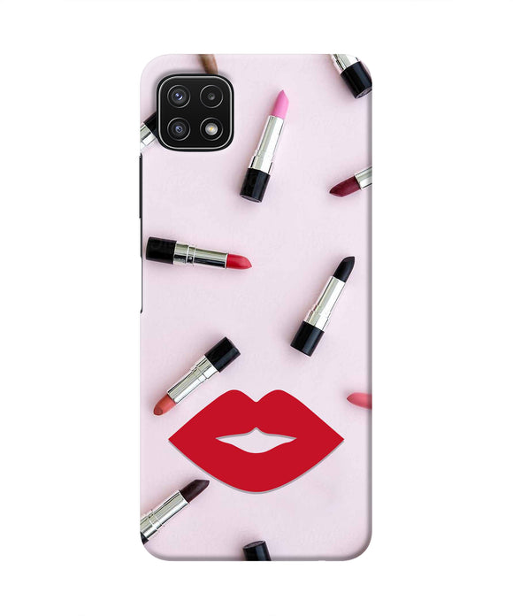 Lips Lipstick Shades Samsung A22 5G Real 4D Back Cover