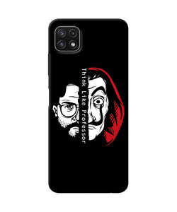 Money Heist Think Like Professor Samsung A22 5G Back Cover