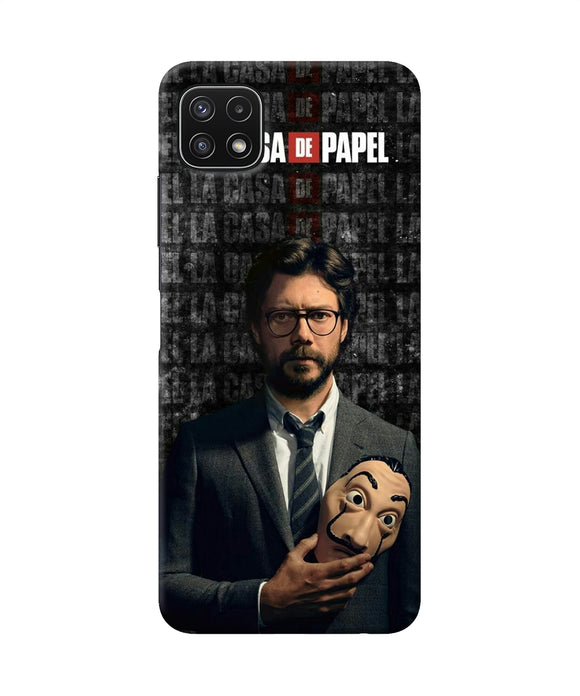 Money Heist Professor with Mask Samsung A22 5G Back Cover