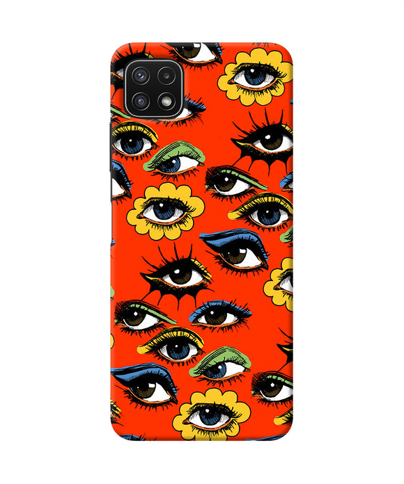 Abstract eyes pattern Samsung A22 5G Back Cover