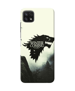 Winter coming stark Samsung A22 5G Back Cover