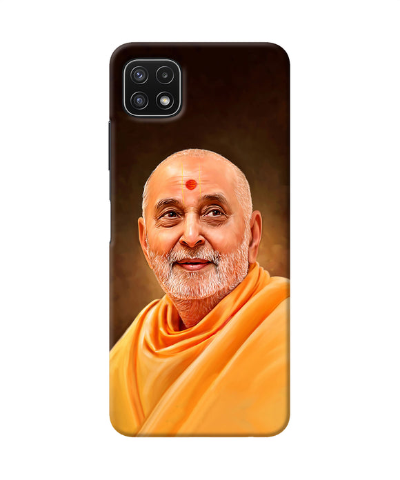 Pramukh swami painting Samsung A22 5G Back Cover