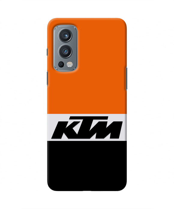 KTM Colorblock OnePlus Nord 2 5G Real 4D Back Cover