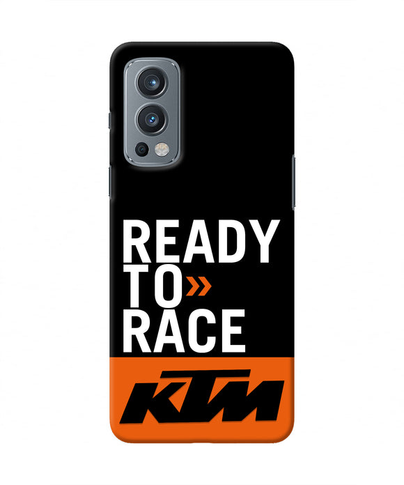 KTM Ready To Race OnePlus Nord 2 5G Real 4D Back Cover