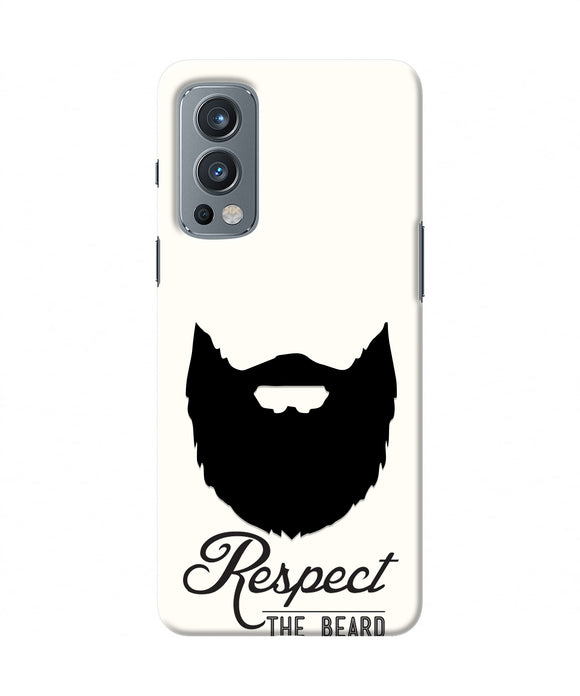 Respect the Beard OnePlus Nord 2 5G Real 4D Back Cover