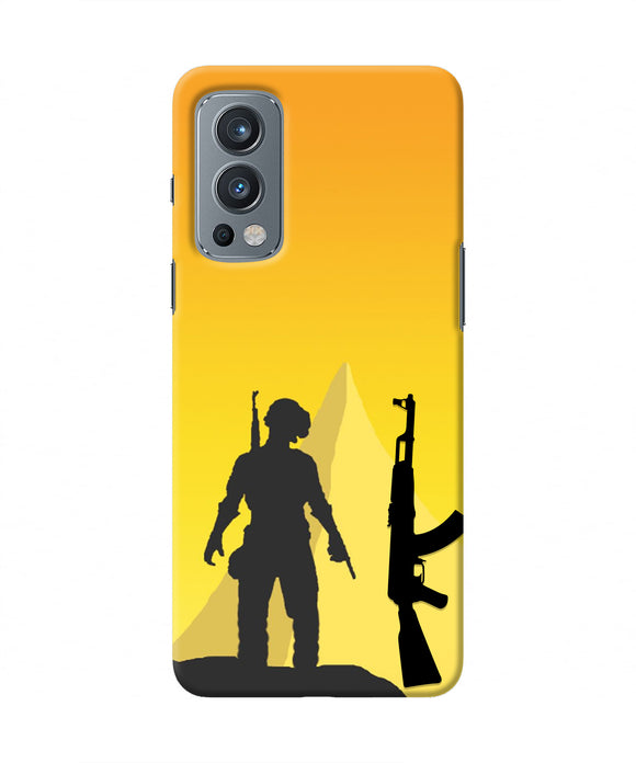 PUBG Silhouette OnePlus Nord 2 5G Real 4D Back Cover