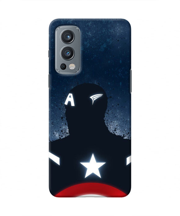 Captain america Shield OnePlus Nord 2 5G Real 4D Back Cover