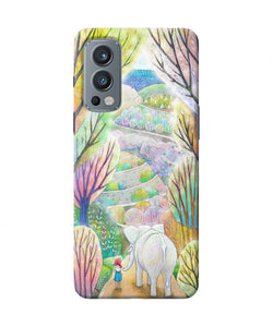 Natual elephant girl OnePlus Nord 2 5G Back Cover