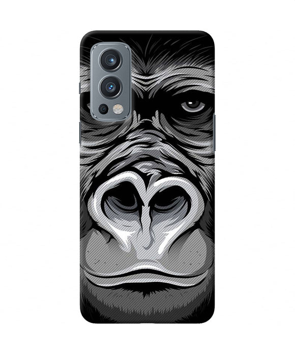 Black chimpanzee OnePlus Nord 2 5G Back Cover