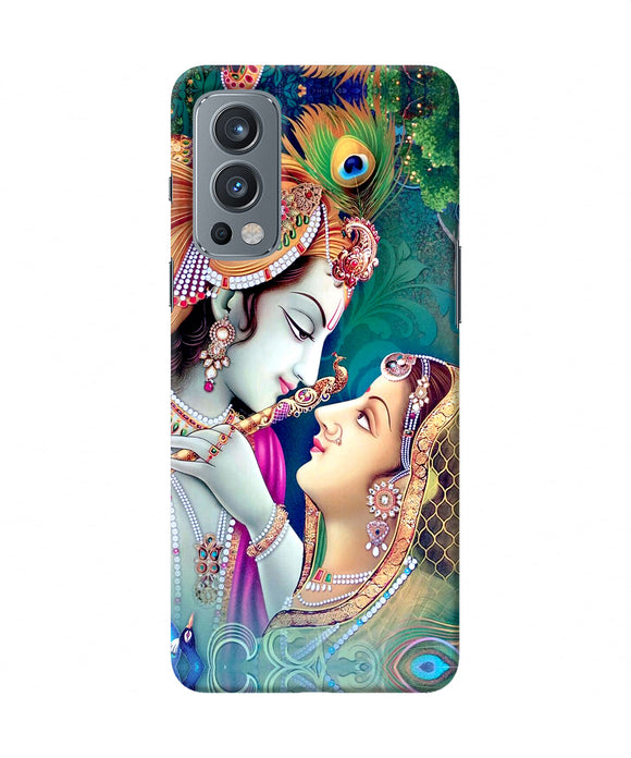 Lord radha krishna paint OnePlus Nord 2 5G Back Cover