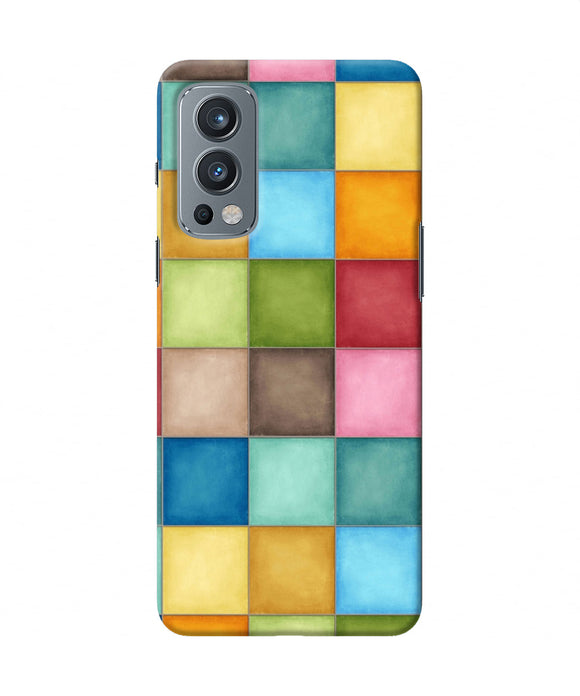 Abstract colorful squares OnePlus Nord 2 5G Back Cover