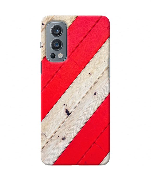 Abstract red brown wooden OnePlus Nord 2 5G Back Cover