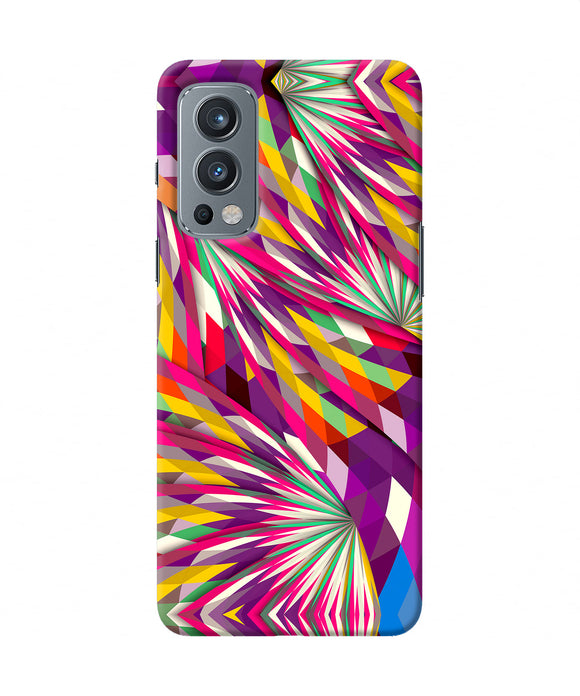 Abstract colorful print OnePlus Nord 2 5G Back Cover