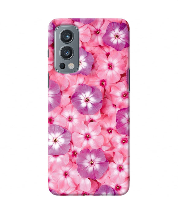 Natural pink flower OnePlus Nord 2 5G Back Cover