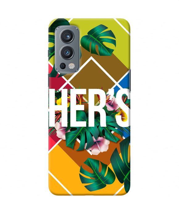 His her two OnePlus Nord 2 5G Back Cover