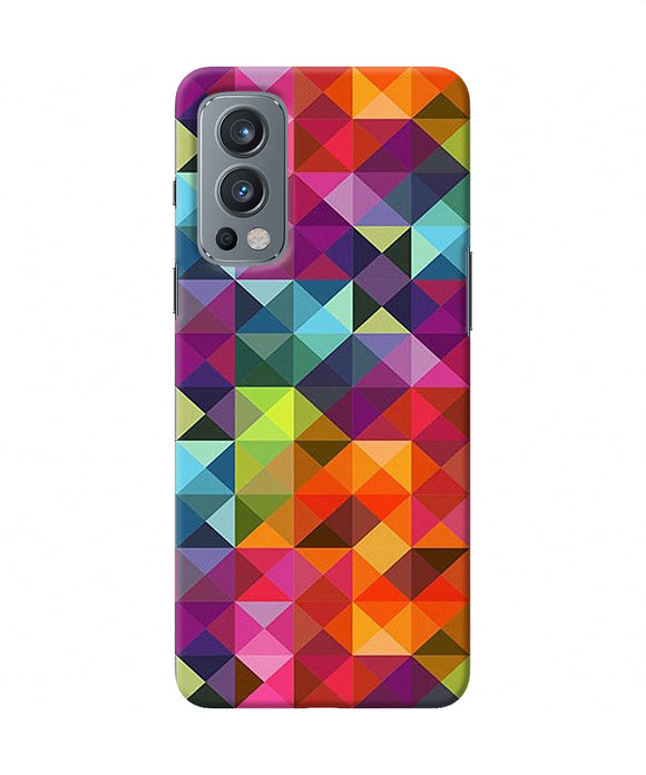 Abstract triangle pattern OnePlus Nord 2 5G Back Cover