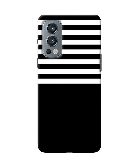 Black and white print OnePlus Nord 2 5G Back Cover