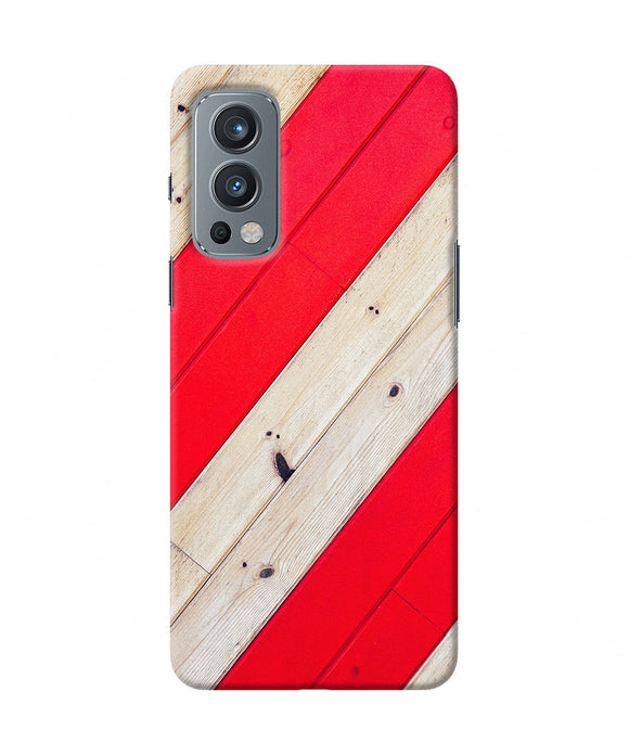 Abstract red brown wooden OnePlus Nord 2 5G Back Cover
