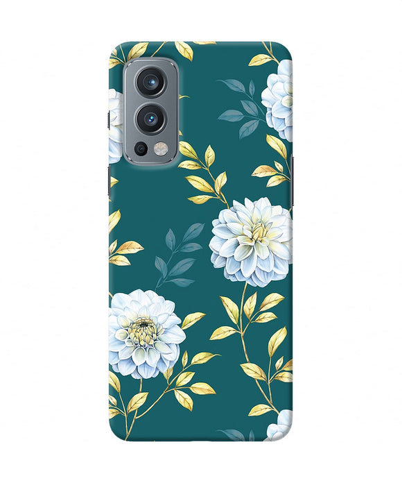 Flower canvas OnePlus Nord 2 5G Back Cover