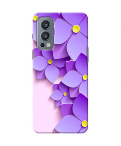 Violet flower craft OnePlus Nord 2 5G Back Cover