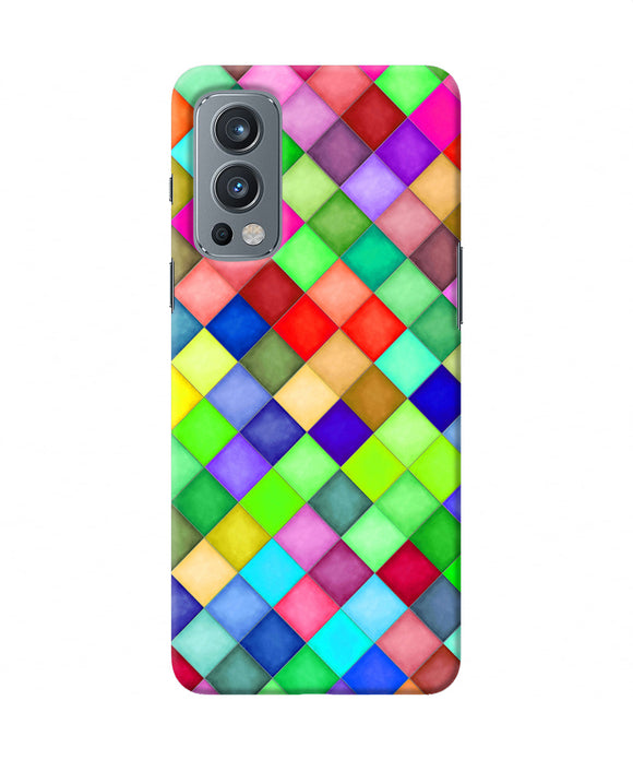 Abstract colorful squares OnePlus Nord 2 5G Back Cover