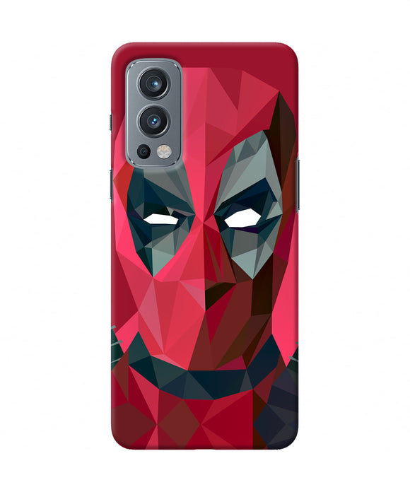 Abstract deadpool full mask OnePlus Nord 2 5G Back Cover