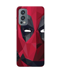 Abstract deadpool half mask OnePlus Nord 2 5G Back Cover