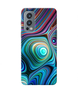 Abstract coloful waves OnePlus Nord 2 5G Back Cover