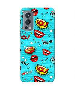 Lol lips print OnePlus Nord 2 5G Back Cover